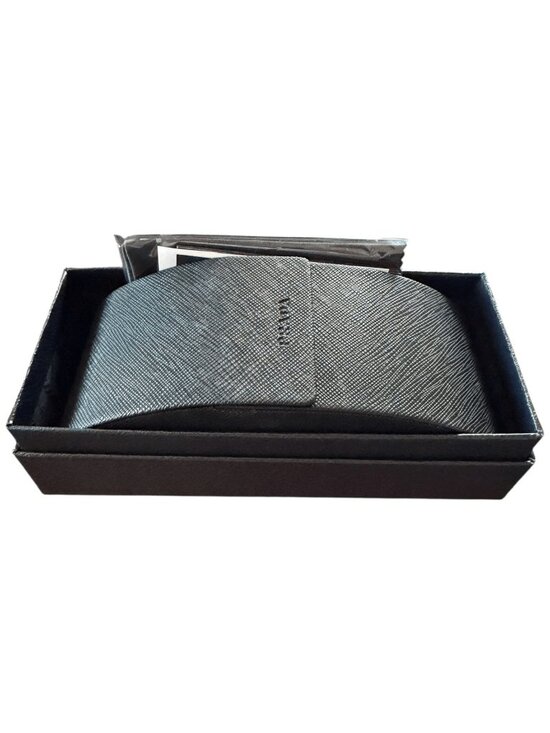 Prada PR50ZS 1AB03T Sunglasses Black Grey Tampo Triangles Silver Cat Eye Woman main image 5